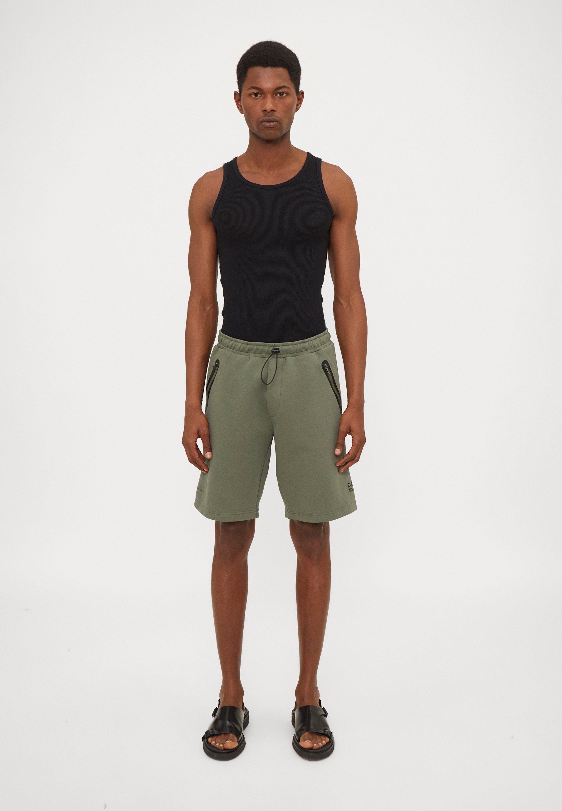 Urban Classics Tie Dye Summer Sweat Shorts - Elastic Waist With Drawcord, Side & Zipper Back Pocket