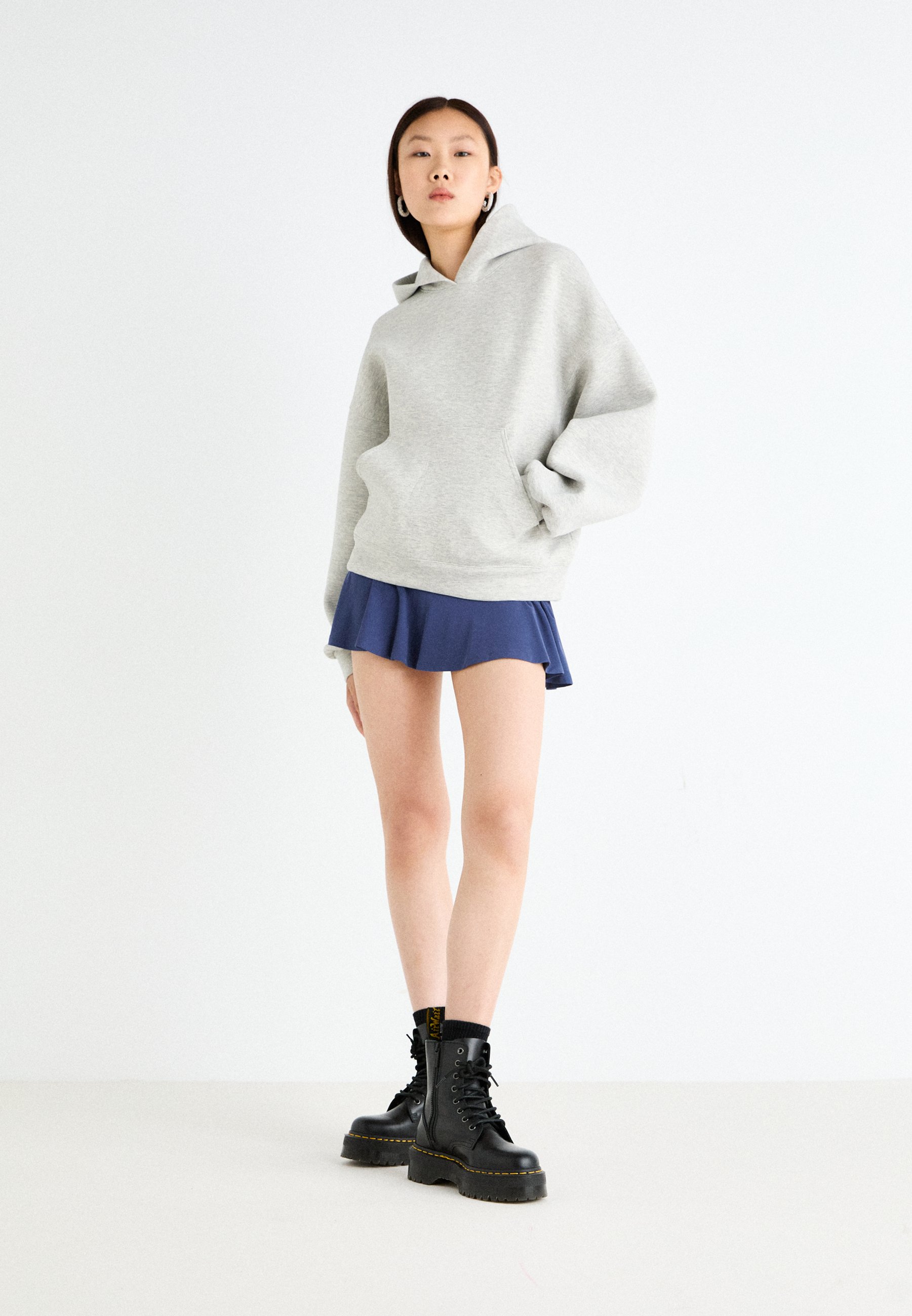 売れ筋商品|||ウィークデイ パーカー・スウェットシャツ レディース アウター IRINA HEAVY HOODIE - Sweatshirt - grey melange Weekday IRINA HEAVY HOODIE - Sweatshirt - grey melange/black