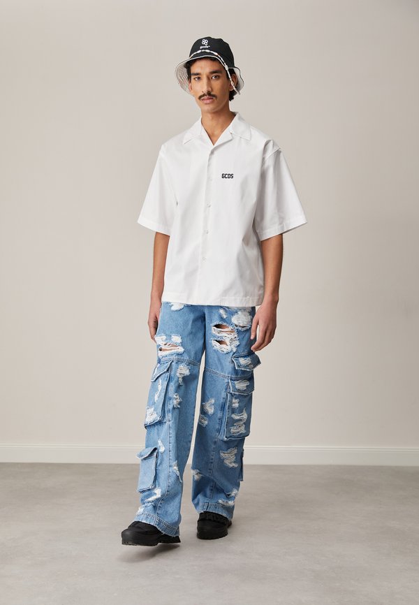 Jaded London MONSTER COLOSSUS CARGO Jeans baggy black/nero denim