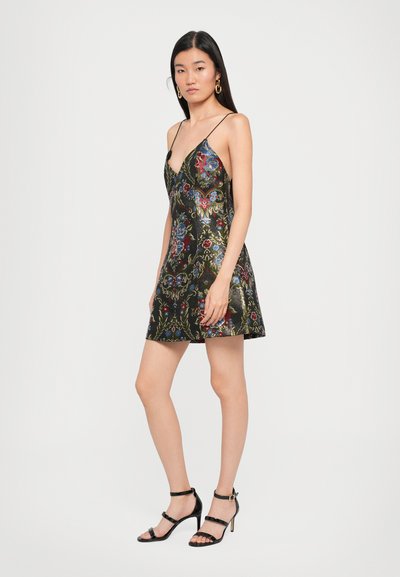 leopard metallic mirage mini dress Leopard Metallic Mirage Mini Dress