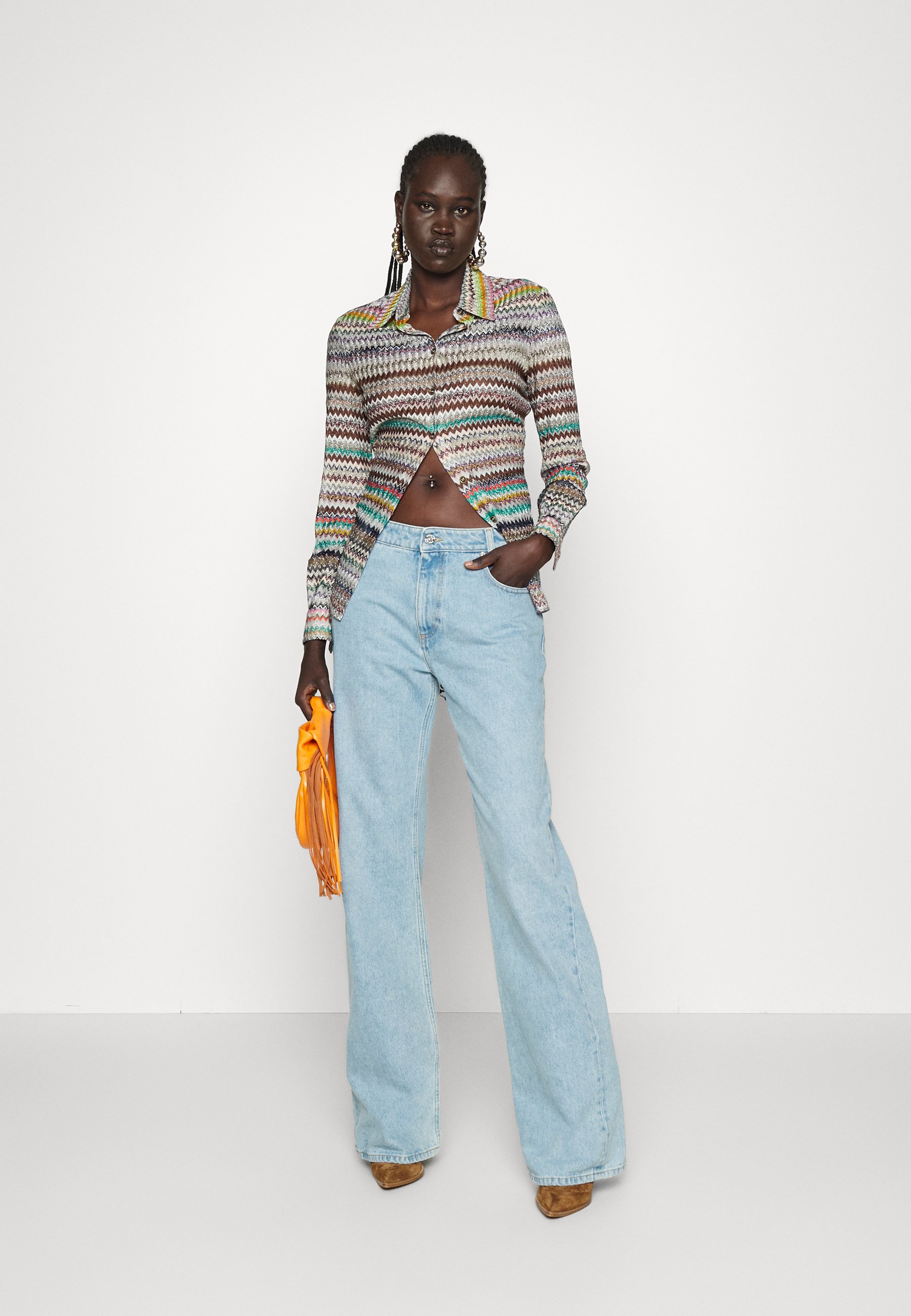 Missoni LONG SLEEVE - Overhemdblouse - dark multicolor/meerkleurig - Zalando .be