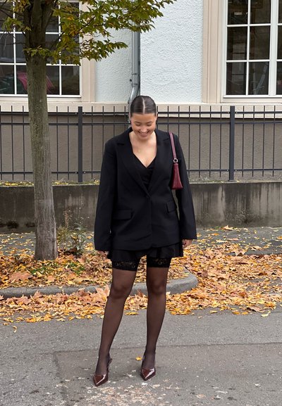 Ann Summers Calze Autoreggenti Nudo Lucido Con Cucitura Retro - Taglia S (8-10) - 6