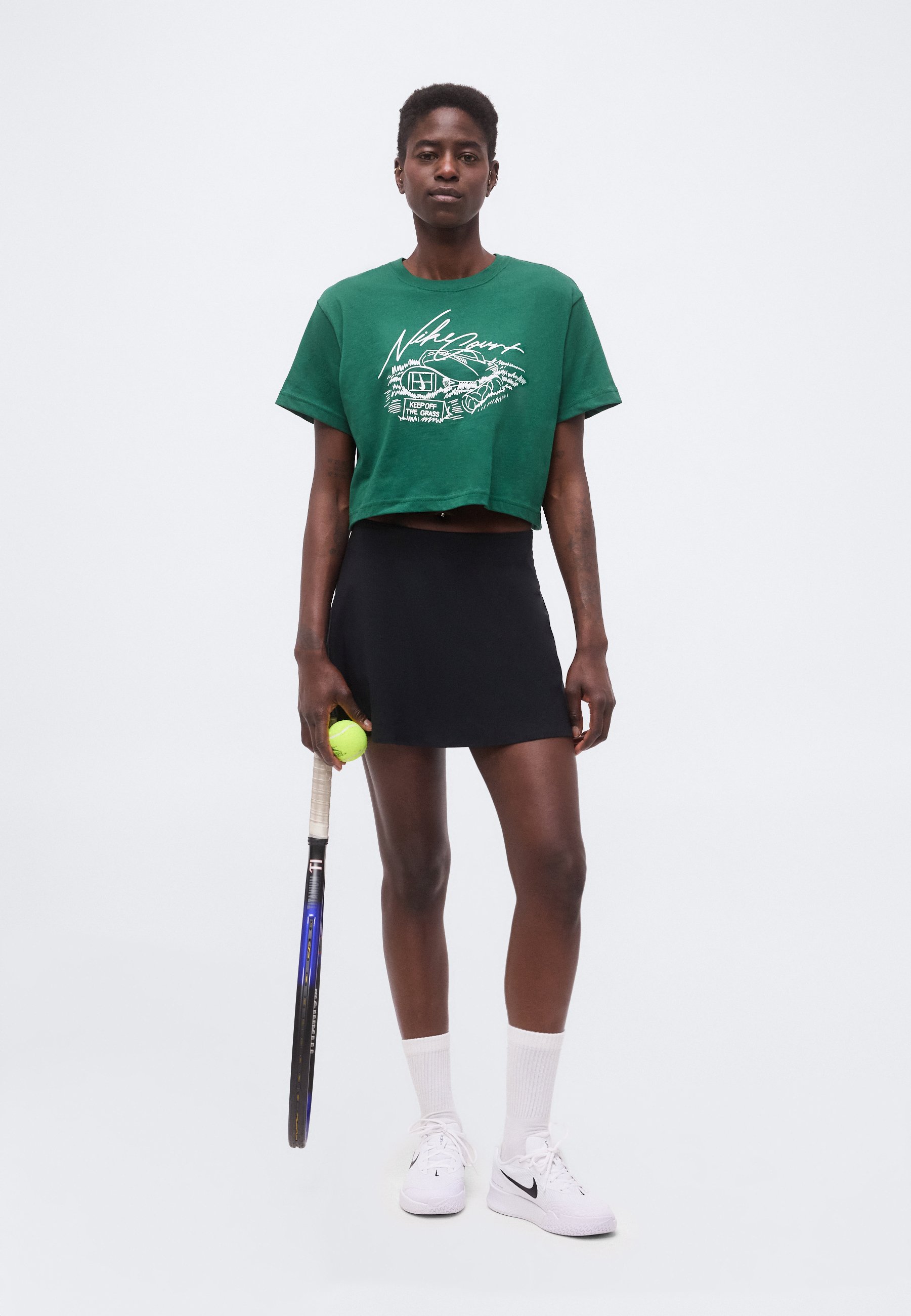 ボトムス SOOR PLOOM Erma Skirt Coal 2Y Puma TEAMGOAL SKIRT - A-line skirt - black/white/black - Zalando.co.uk