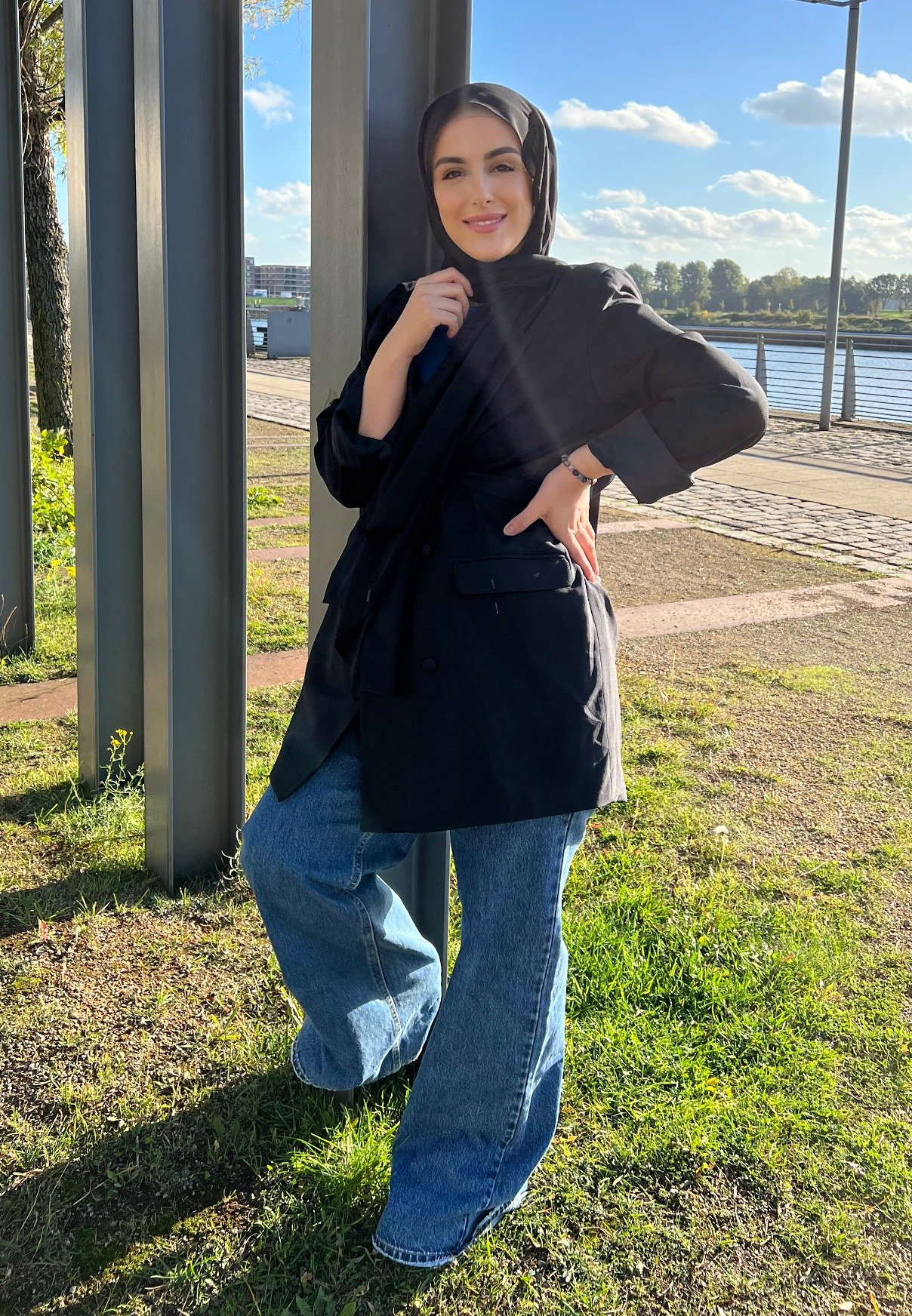 Donna Abbigliamento da Jeans da Jeans bootcut Jeans svasati I VentagliVersace in Denim di colore Blu