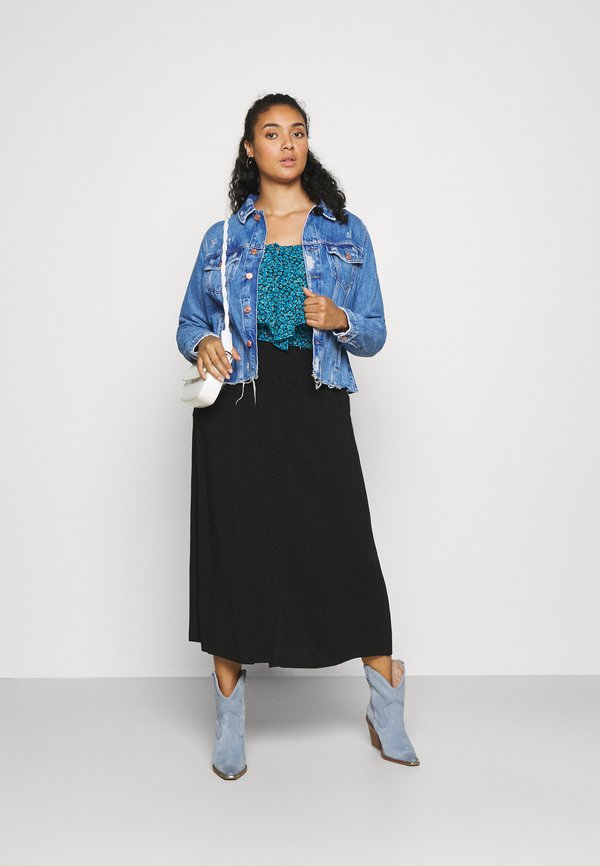 Vivianne Slim Trucker 1a5 Mid Blue Denim