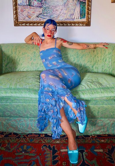 Never Fully Dressed POPPY ARIA DRESS - Maxi dress - blue - Zalando.co.uk