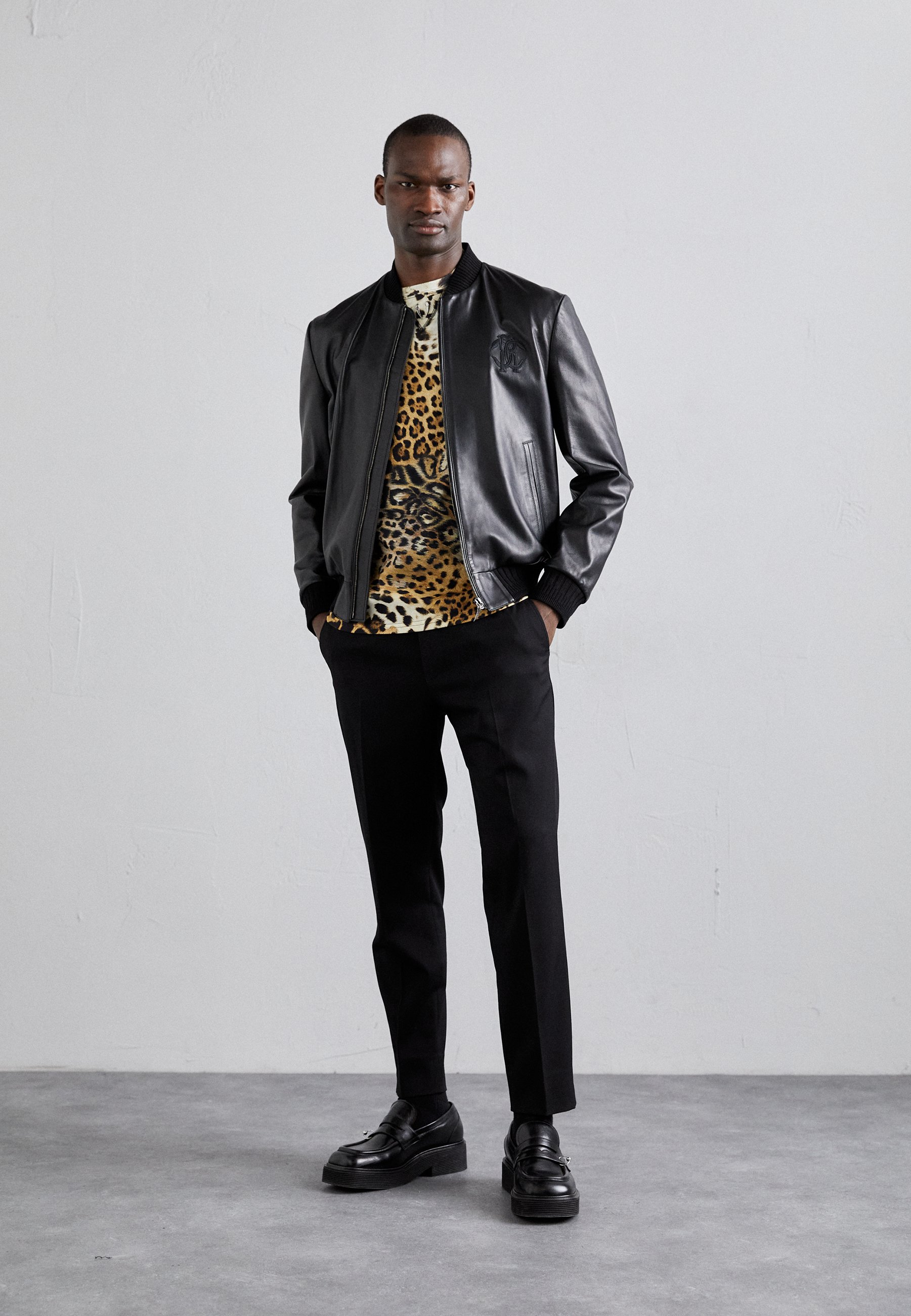 ジャケット・アウター EMPORIO ARMANI leather fur 2way jacket EMPORIO ARMANI レザージャケット ファー付き
