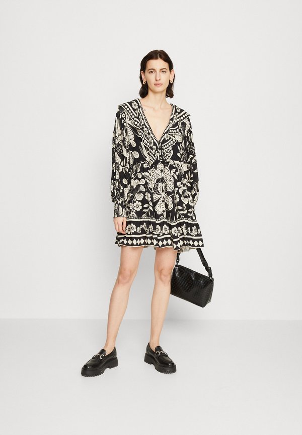 Glamorous Tall LONG SLEEVE TEA DRESS Nappali ruha black/fekete