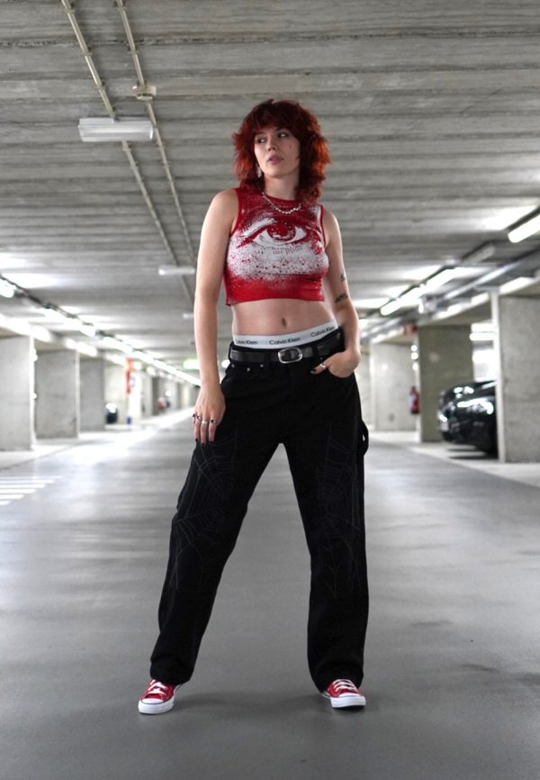 zalando converse rouge