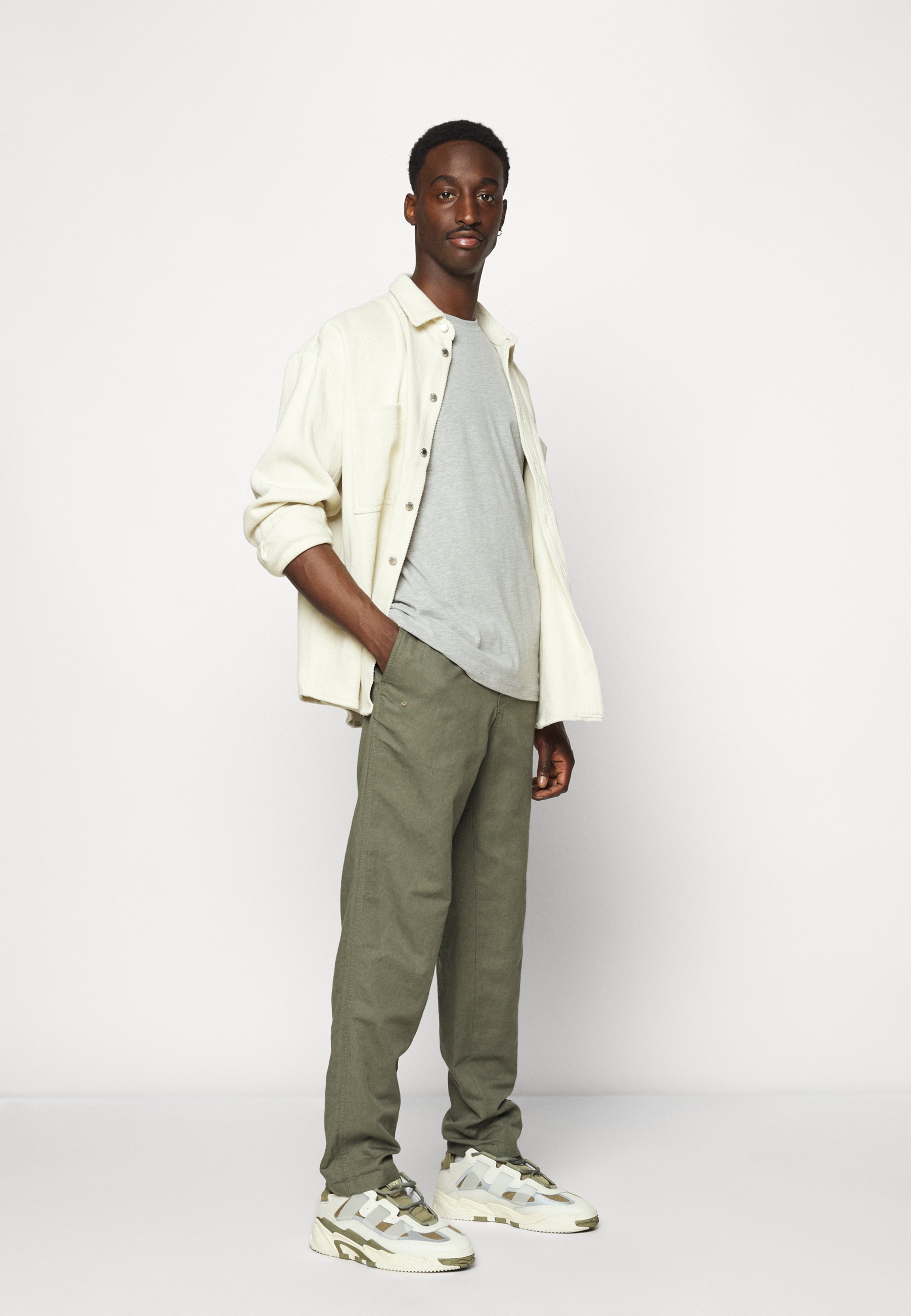 Ecoalf PATCHALF LABEL MAN - Camiseta básica - grey melange/gris - Zalando.es
