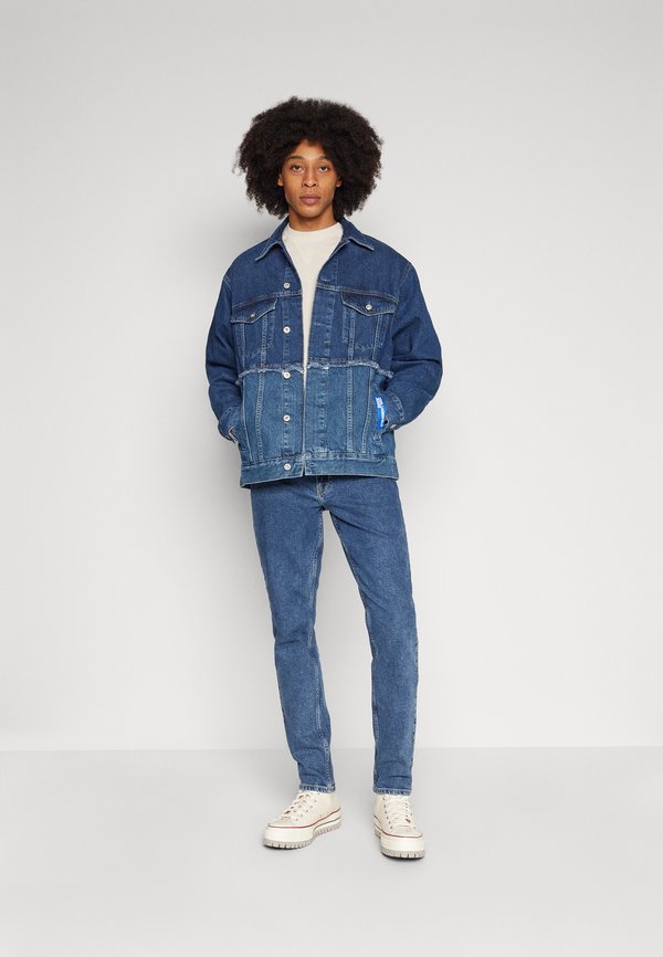 Blazer En Jean Mossimo, Manches 3/4, Bleu Taille S Avec Poches – Idéal Pour Un Look Décontracté