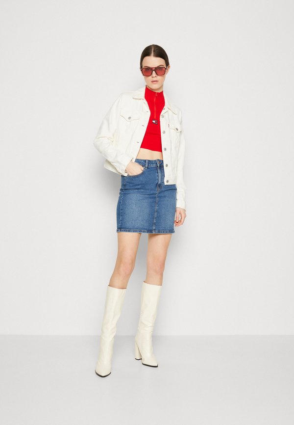 Pieces PCPEGGY HW NOOS BC Jupe en jean light blue denim/denim bleu