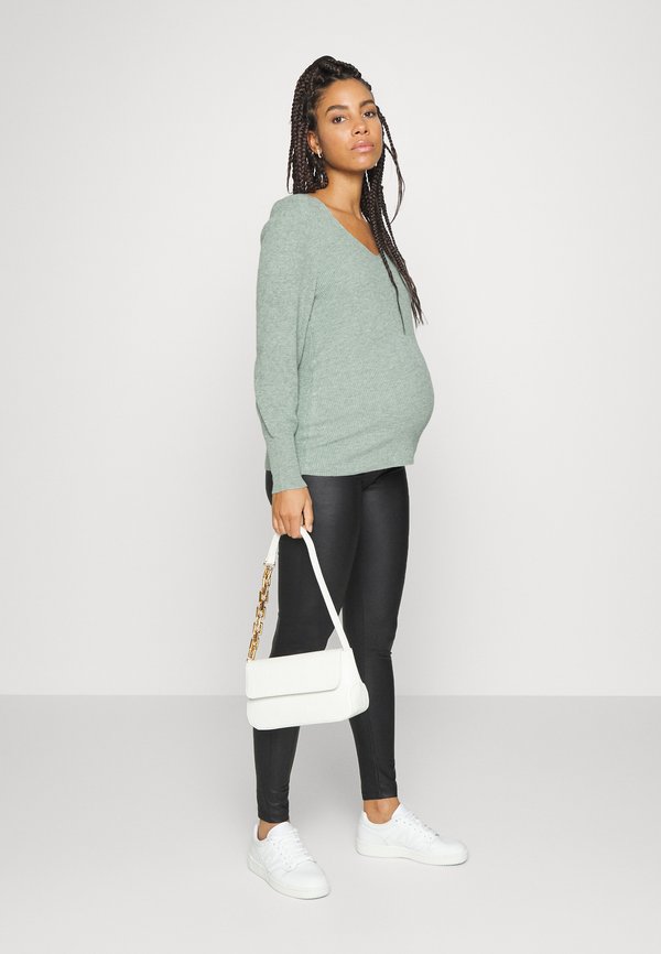 ONLY MATERNITY OLMCOOL Leggings Hosen black/schwarz Zalando.de