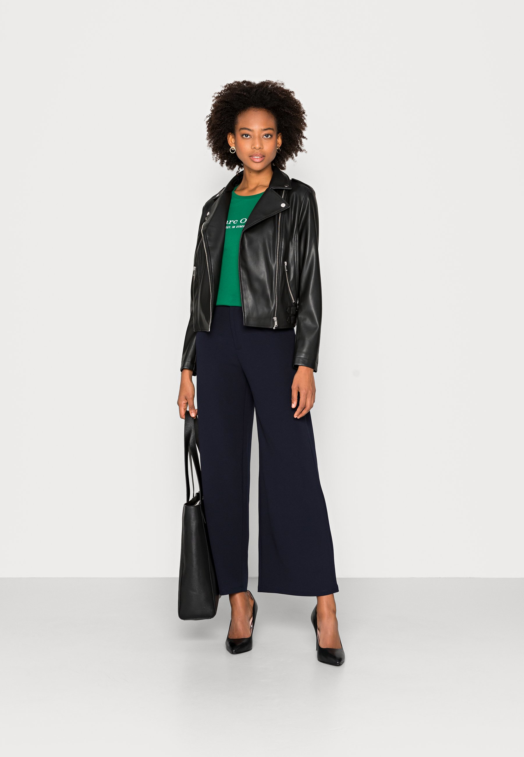 JDY Geggo Mia Long Check Pant Jrs Noos – Pantaloni Lunghi Donna A Quadri – Vita Elasticizzata E Gamba Larga – Marca Danese
