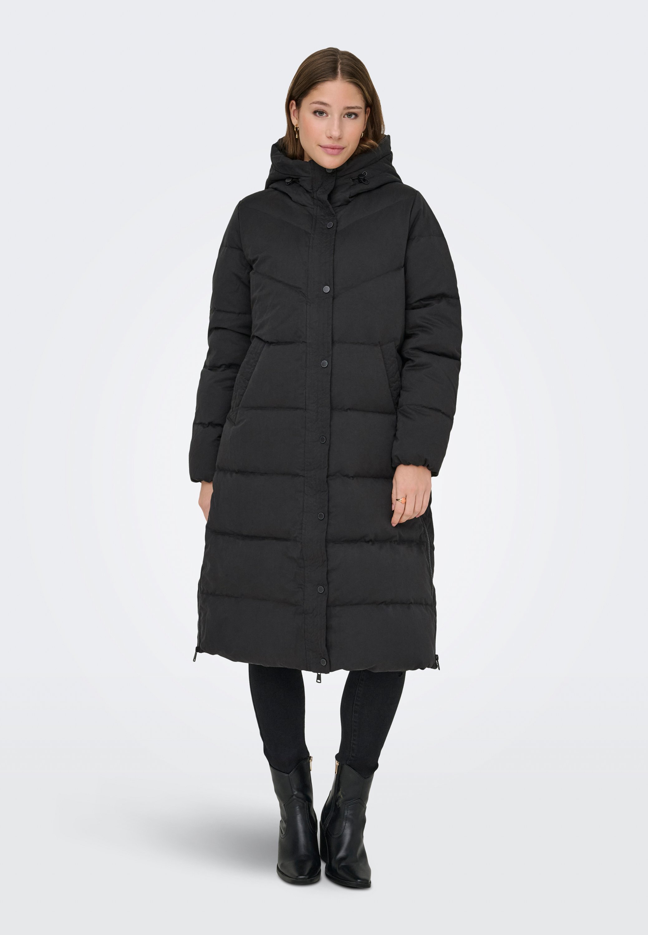 DKNY LONG PUFFER - Down coat - black - Zalando.co.uk