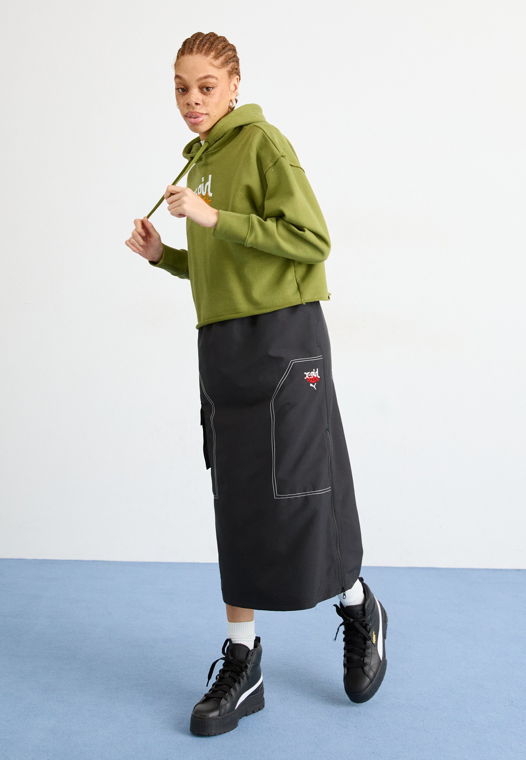 ★032c★ U SPLICED BUBBLE HOODIE FADED OLIVE DRAB SPLICED BU Shop 032c Spliced Bubble Hoodie Faded Olive Drab at itk