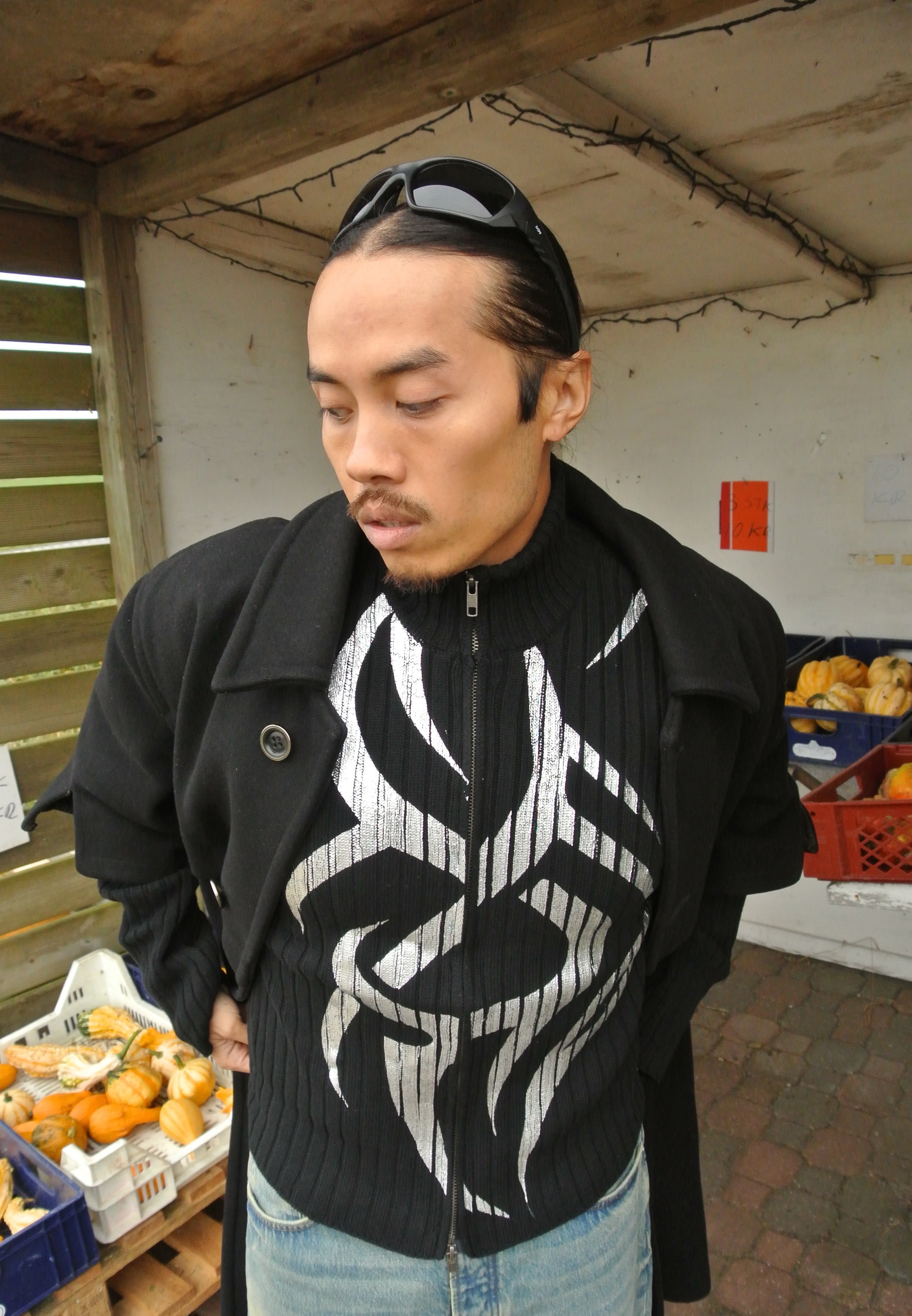 Jaded London TRIBAL DISCHARGE UNISEX - Cardigan - black - Zalando