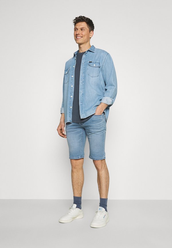 Indicode Kaden Denim Shorts, Lt Grey Ripped, S