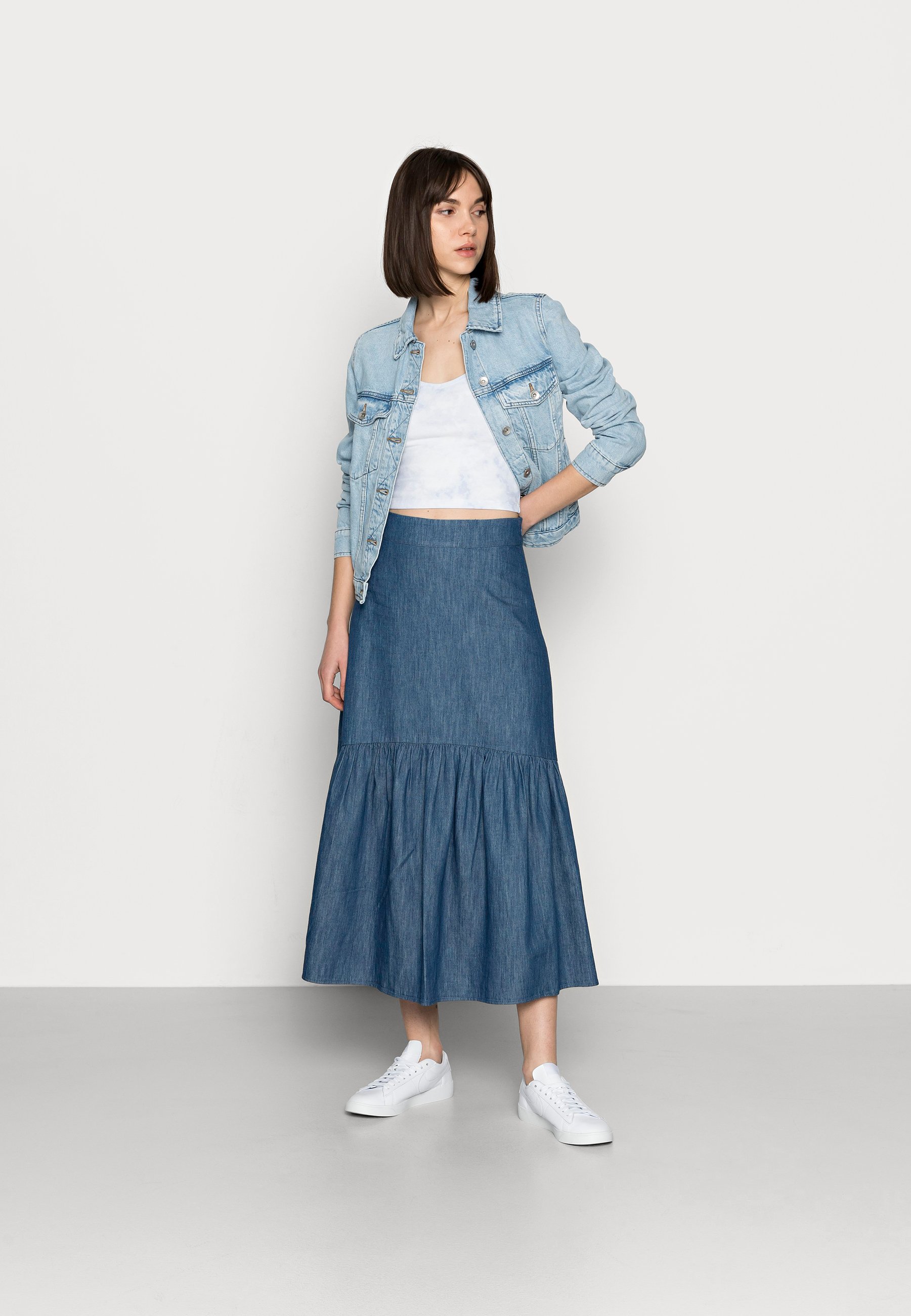 Lindex SKIRT FLORENCE - Falda plisada - black/negro - Zalando.es