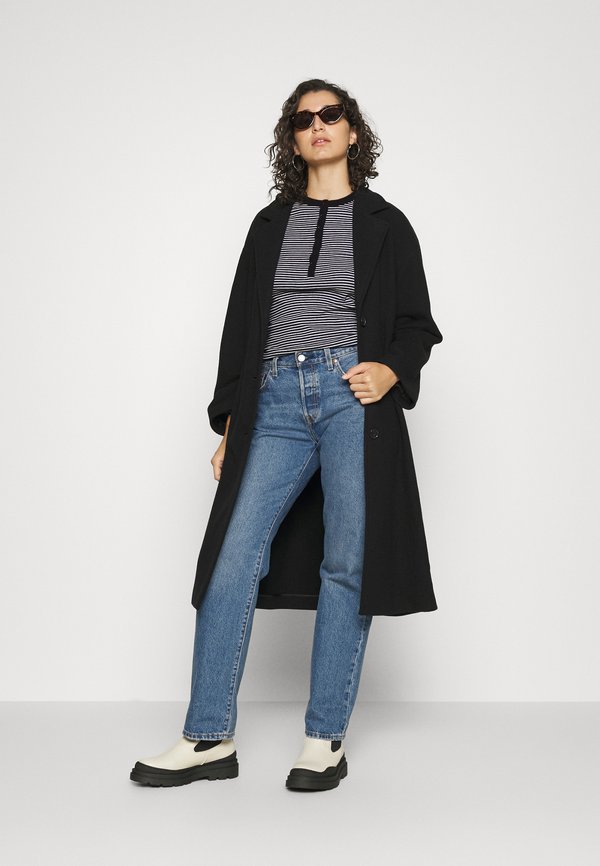 ONLY Carmakoma CARTRILLION LONG BELT COATIGAN Classic coat black