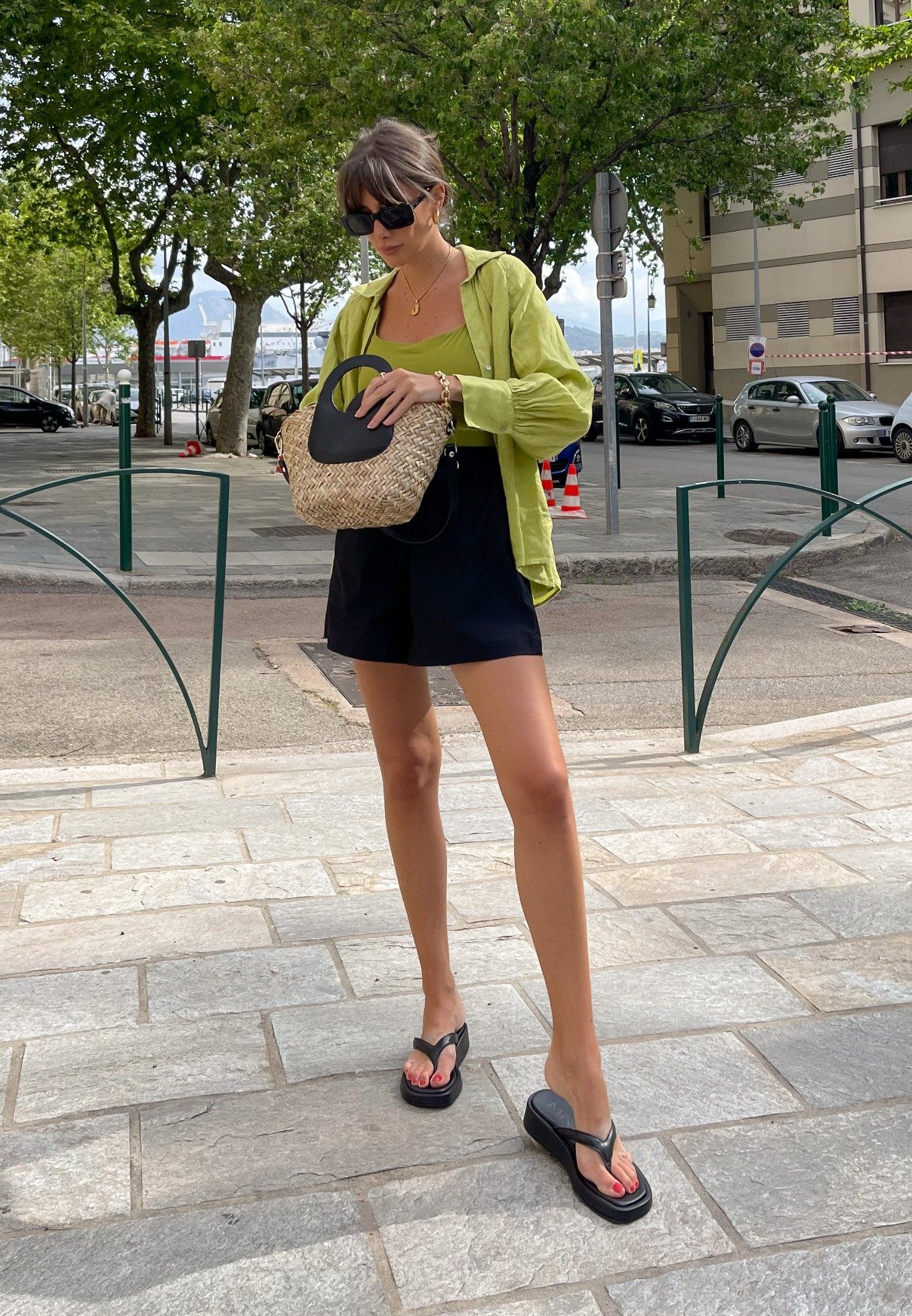 Borsa di Paglia Ovale Beige e Azzurra Scritta Capri Borsa in Paglia Ro-  CommercioVirtuoso.it