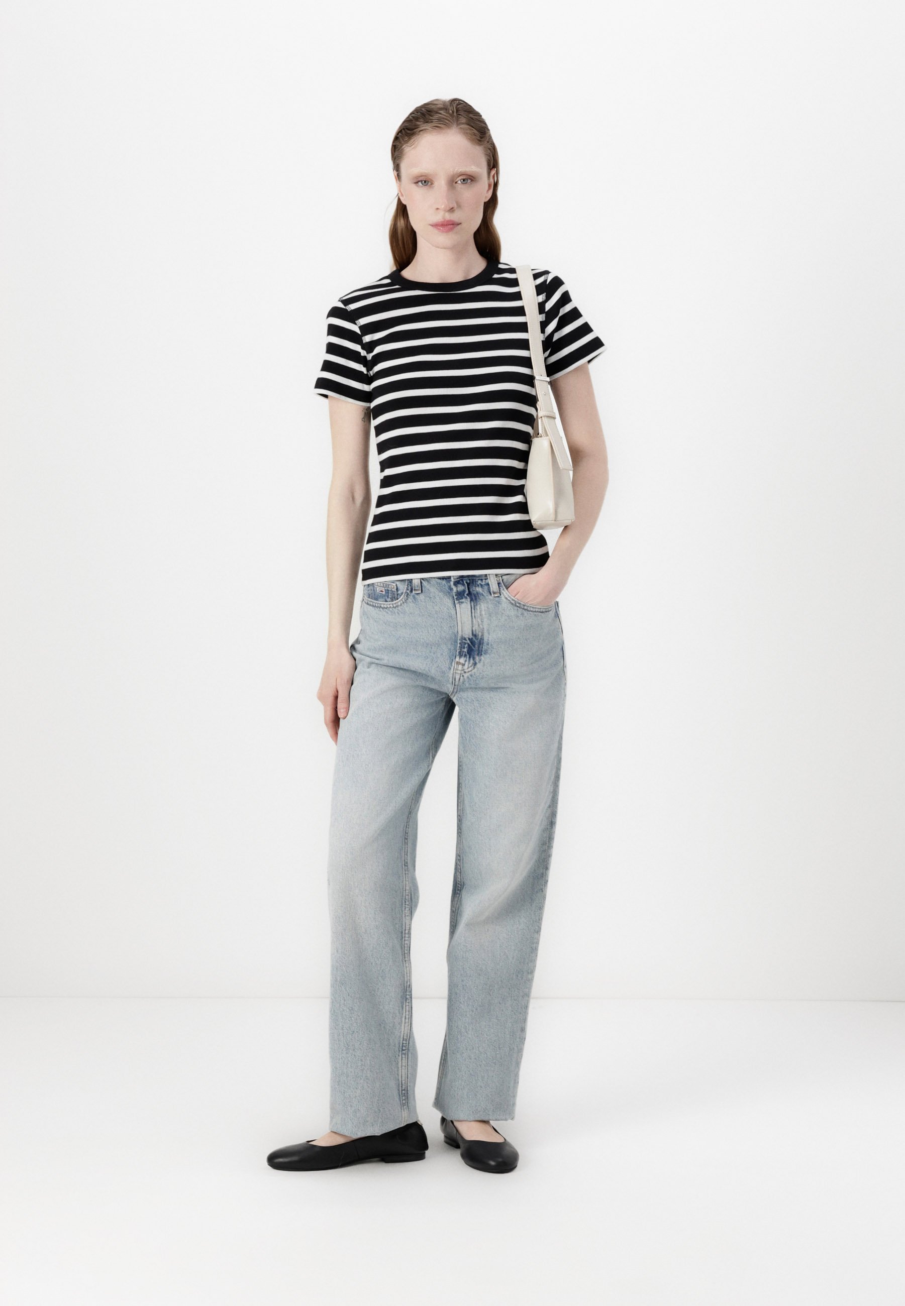 売れ筋商品|||ゲス Tシャツ レディース トップス SARA STRIPED - Print T-shirt - blue/light Guess SARA STRIPED - Print T-shirt - blue/light/dark blue