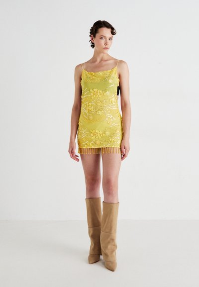 Jaded London OPHIDIAN DEVORE BACKLESS MINI DRESS - Jersey dress - brown -  Zalando.co.uk