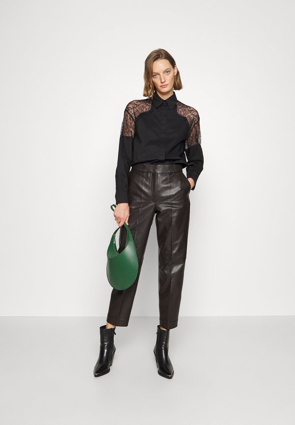 Nly by Nelly BLING ME SEQUIN Buttondown blouse black Zalando.de