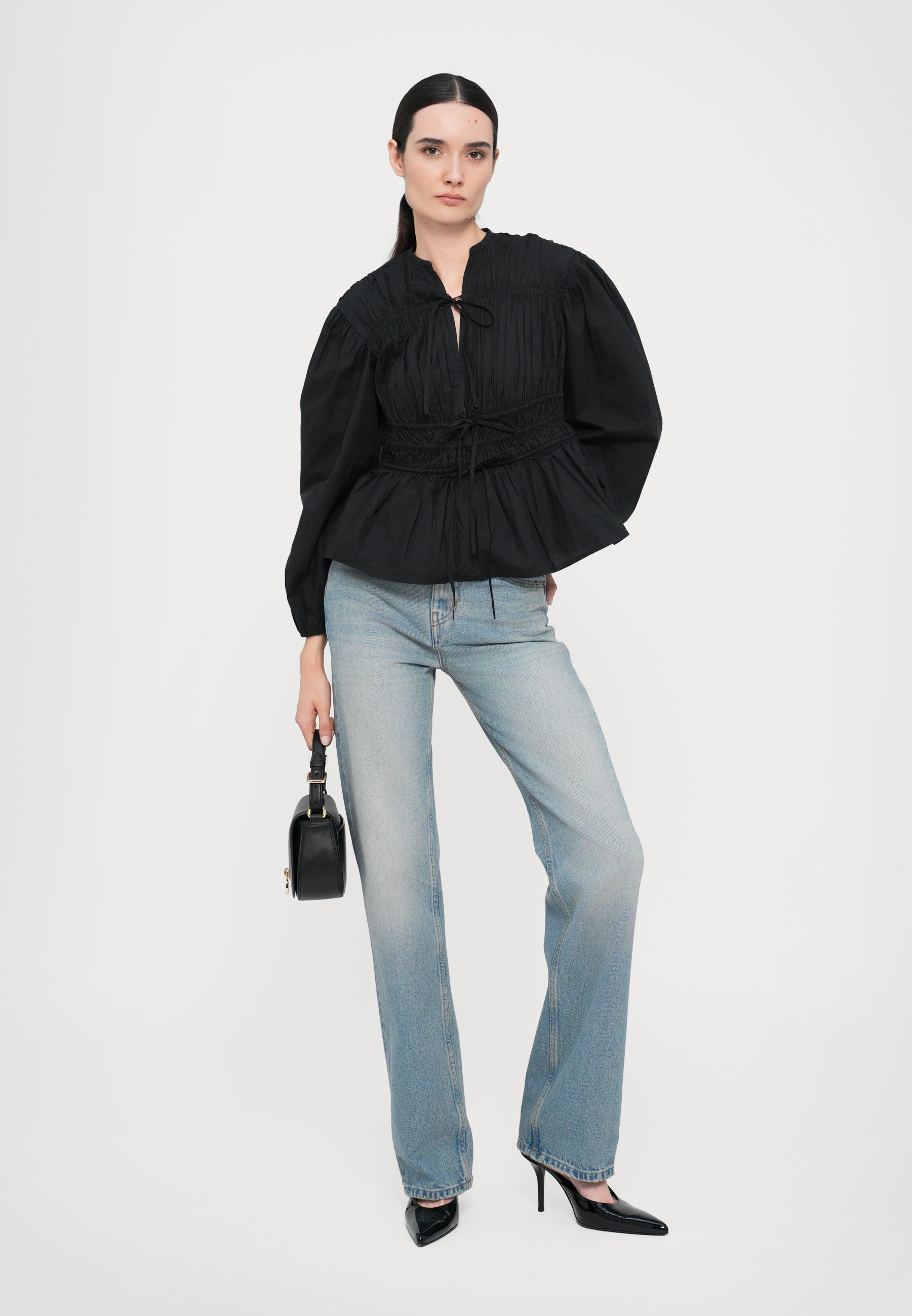 売れ筋商品|||スティーヌ・ゴヤ シャツ レディース トップス PLEATED BALLOON SLEEVE TIE - Blouse - pink nectar Stine Goya PLEATED BALLOON SLEEVE TIE - Blouse - pink nectar