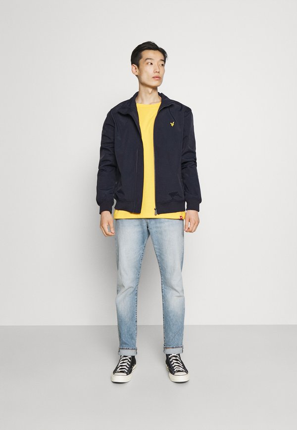 Lyle & Scott Men's Funnel Neck Puffer Jacket in Dark Navy