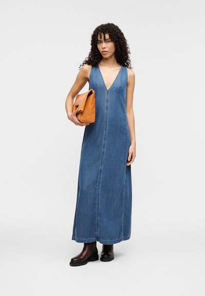 armani exchange denim dress Armani Exchange Maxi dress - blue denim/blue