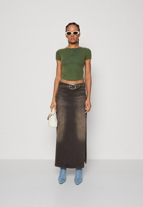 BDG Urban Outfitters MISSY SKIRT - Jupe en jean - brown tint/marron - ZALANDO.FR