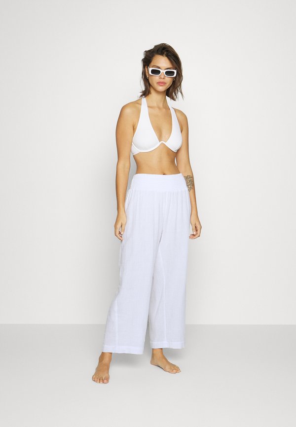 Seafolly BEACH EDIT SHIRRING PANT Accessoire de plage white/blanc