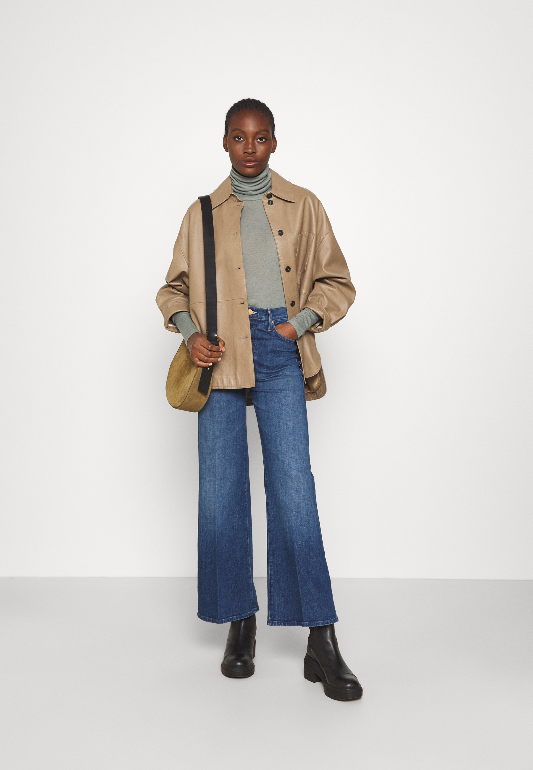Mother THE TOMCAT ROLLER - Jeans a zampa - nature touch base/blu denim -  Zalando.it