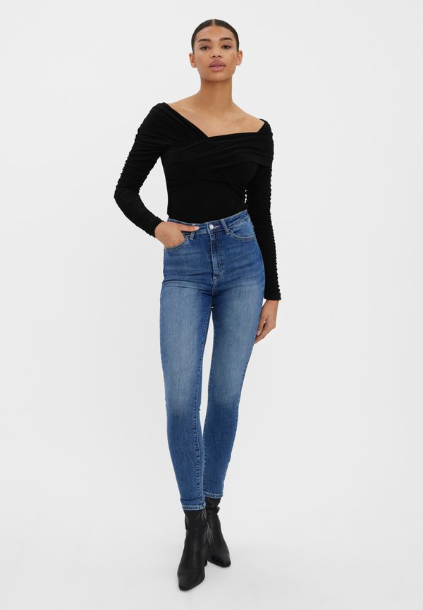 Vmsophia Hr Skinny Jeans Medium Blue Denim