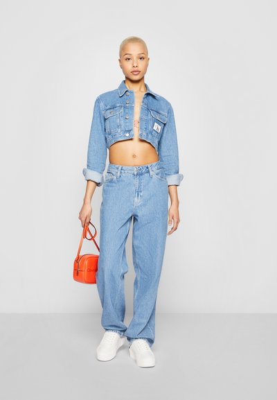 Calvin Klein Jeans CROP 90S - jacket - denim medium/blue denim - Zalando.ie