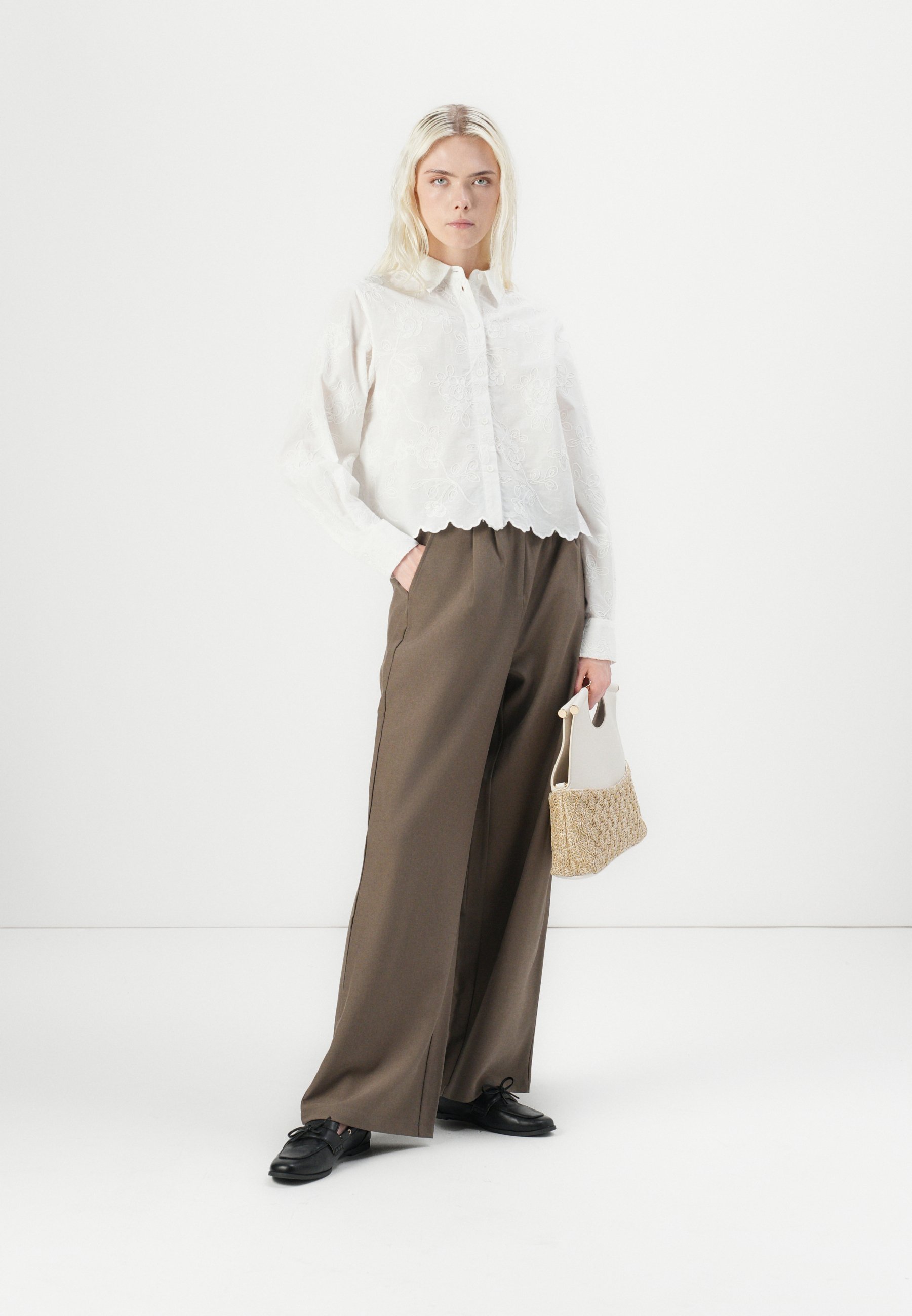 売れ筋商品|||デイ・ビルゲール・エ・ミッケルセン シャツ レディース トップス NASH REFINED FRINGES - Button-down blouse - jet stream デイ・ビルゲール・エ・ミッケルセン シャツ レディース
