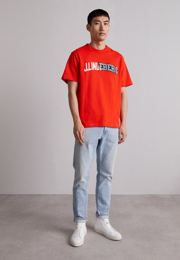 J.LINDEBERG CAMILO GRAPHIC Print Tshirt white Zalando.ie