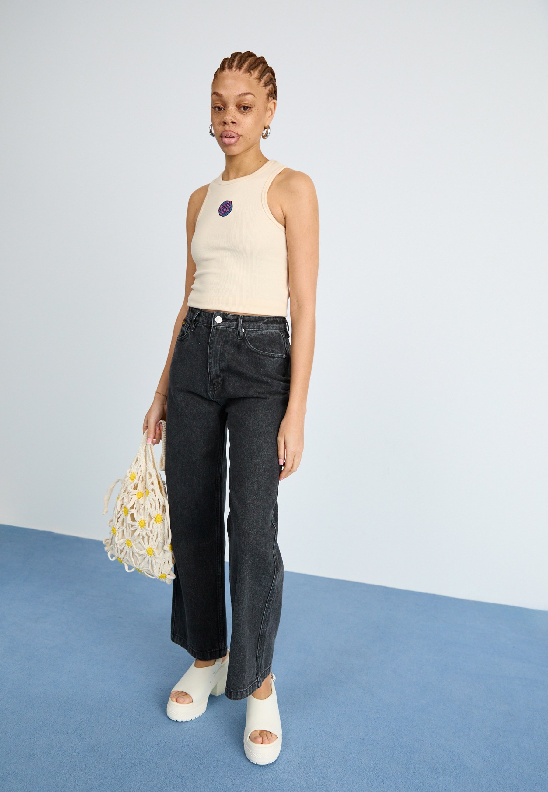 売れ筋商品|||サンタクルーズ Tシャツ レディース トップス GLINT FRONT HALTER  - Top - sangria/white Santa Cruz GLINT FRONT HALTER - Top - sangria/white/light