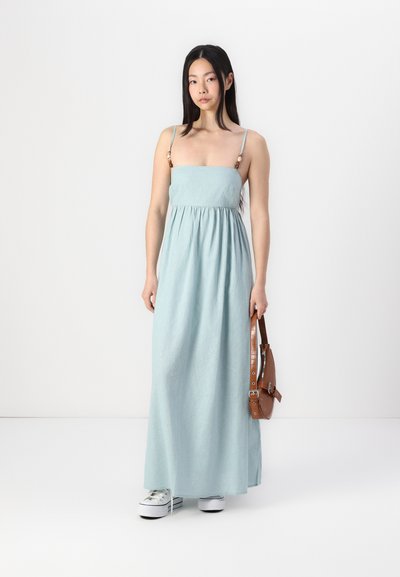 Abercrombie & Fitch The A&F Giselle Sunburst Pleated Maxi Dress - Cocktail  dress / Party dress - medeival blue/blue - Zalando.co.uk