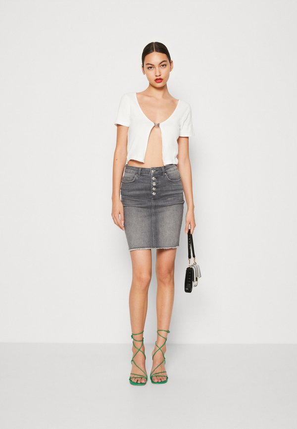 Guess IOLONDA SKIRT Mini skirt feather sky/blue denim Zalando.co.uk