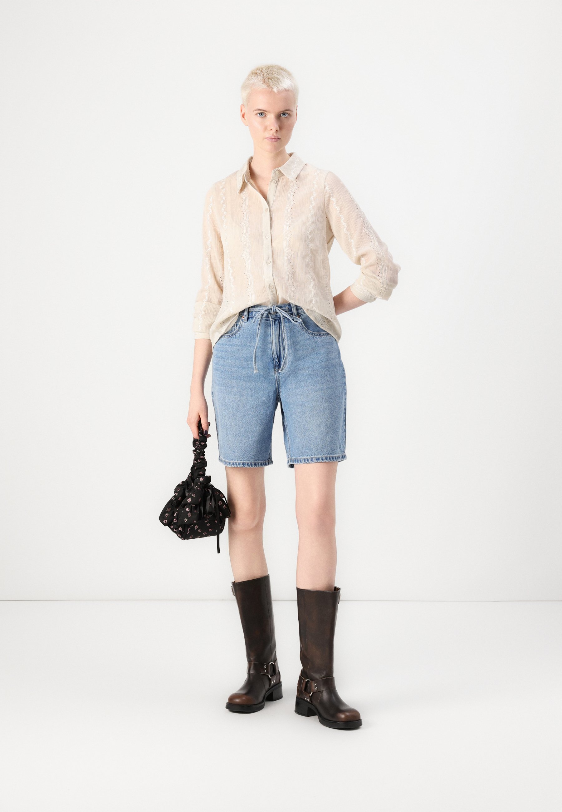 売れ筋商品|||デイ・ビルゲール・エ・ミッケルセン シャツ レディース トップス NASH REFINED FRINGES - Button-down blouse - jet stream Nash_-_Refined_fringes-