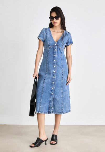 Polo Ralph Lauren Denim Halter Dress - Vestito lungo - pirra wash/blu -  Zalando.it