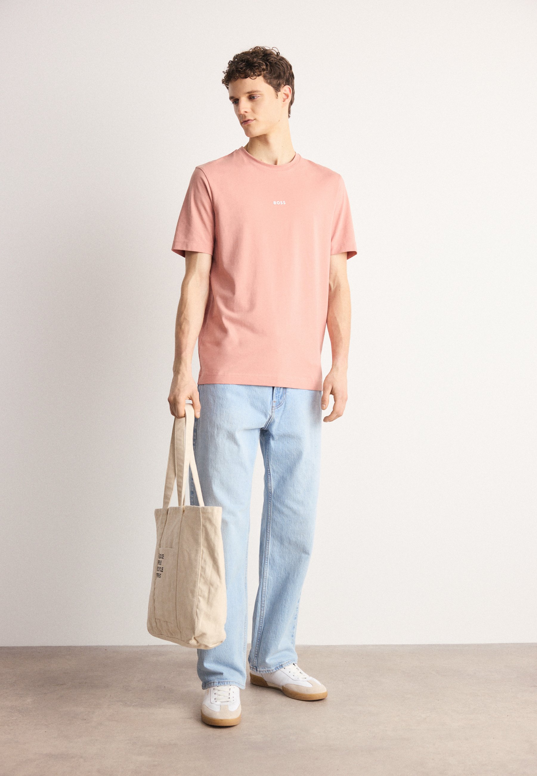 BOSS Maglietta Uomo Tokks 10253670 In Cotone: Girocollo Regular Fit Open Blue462