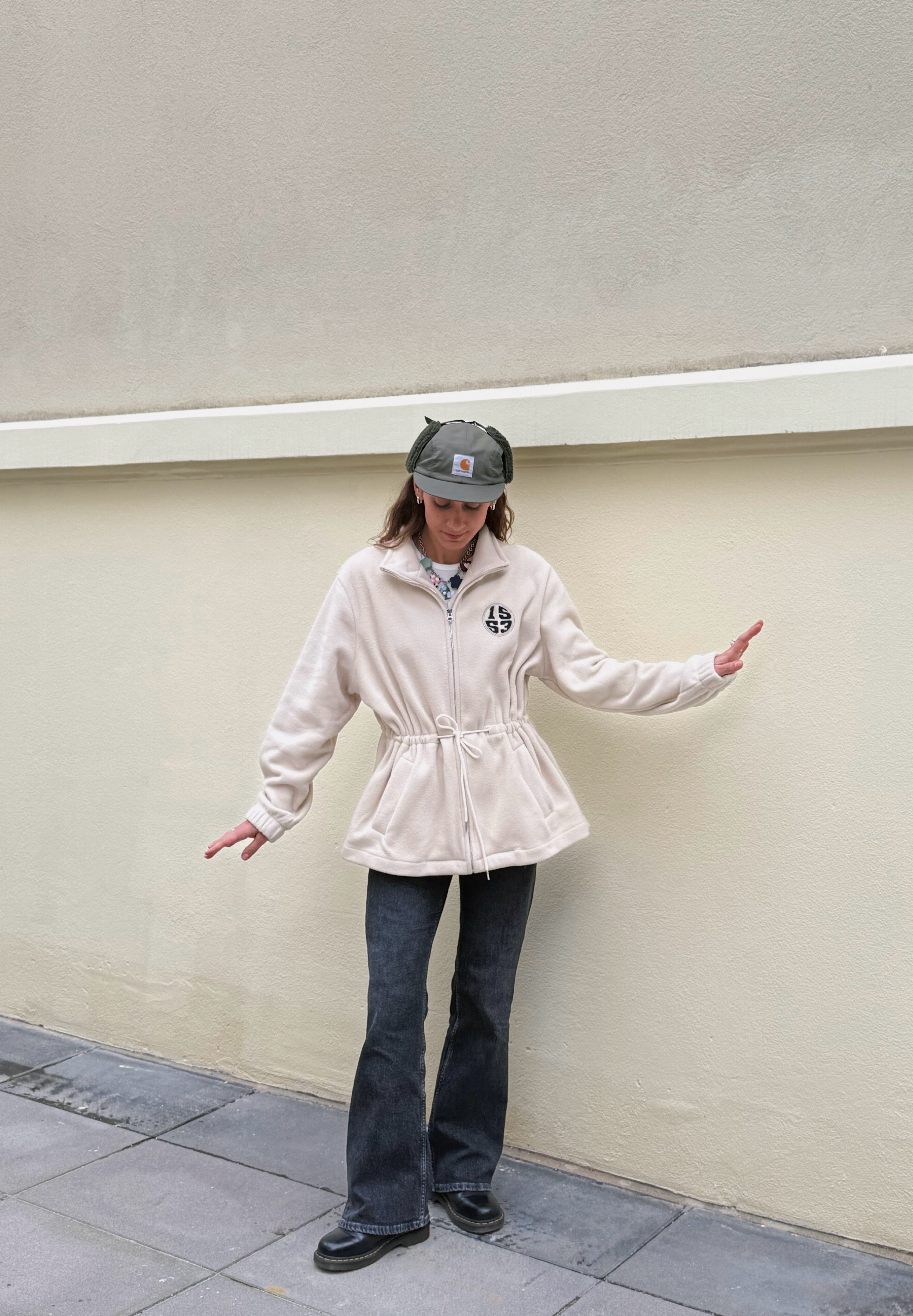 Henrik Vibskov SAUSAGE UNISEX - Caps - grey outline fingers/grå