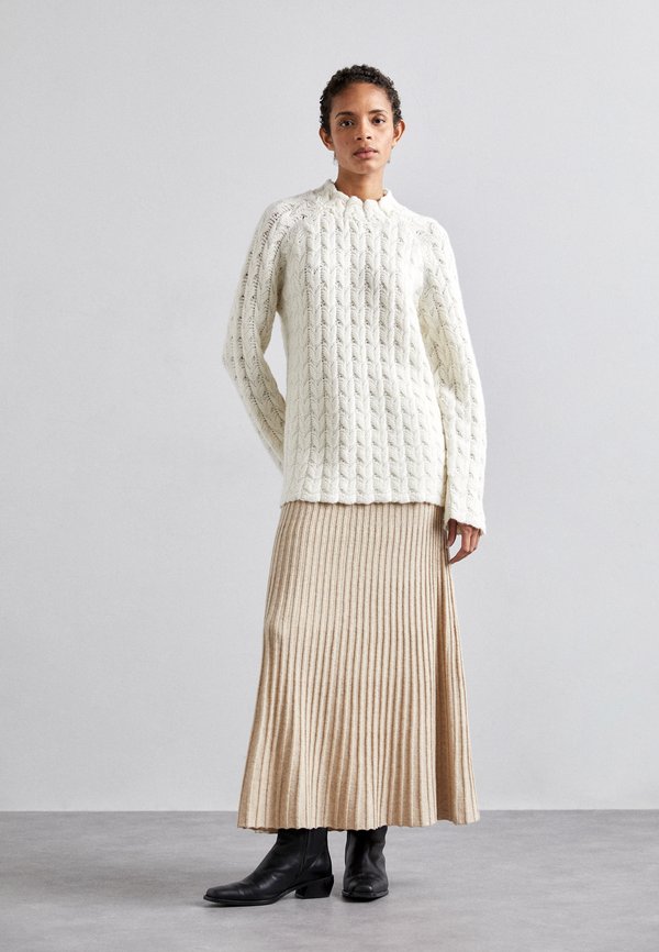 Gina Tricot CROCHET SKIRT Maxirock beige/beige Zalando.ch