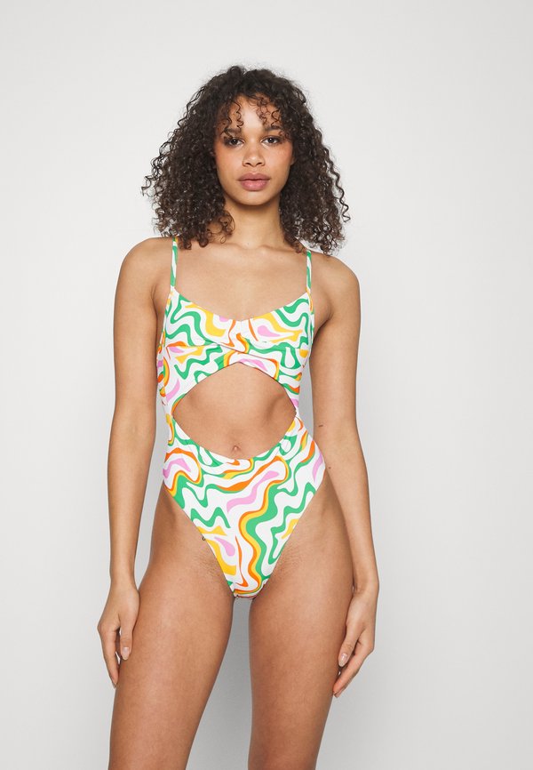 Calvin Klein Swimwear SCOOP BACK ONE PIECE Swimsuit ultra green