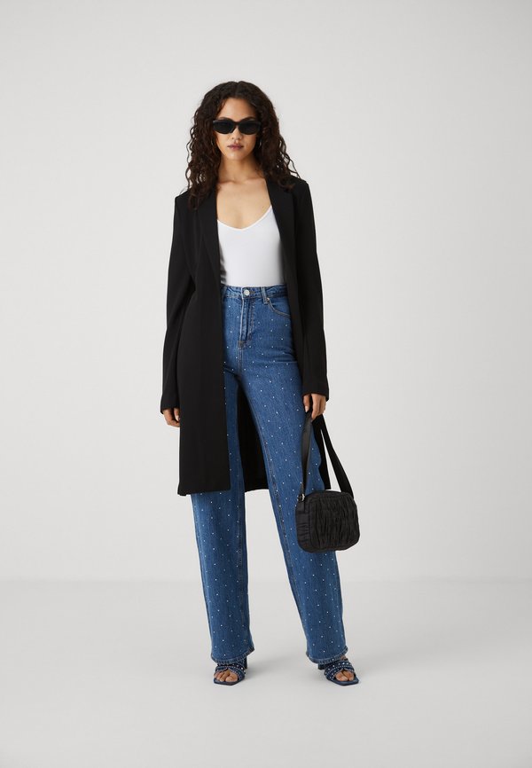 VERO MODA blouse VMINGE met krijtstreep blauw/wit