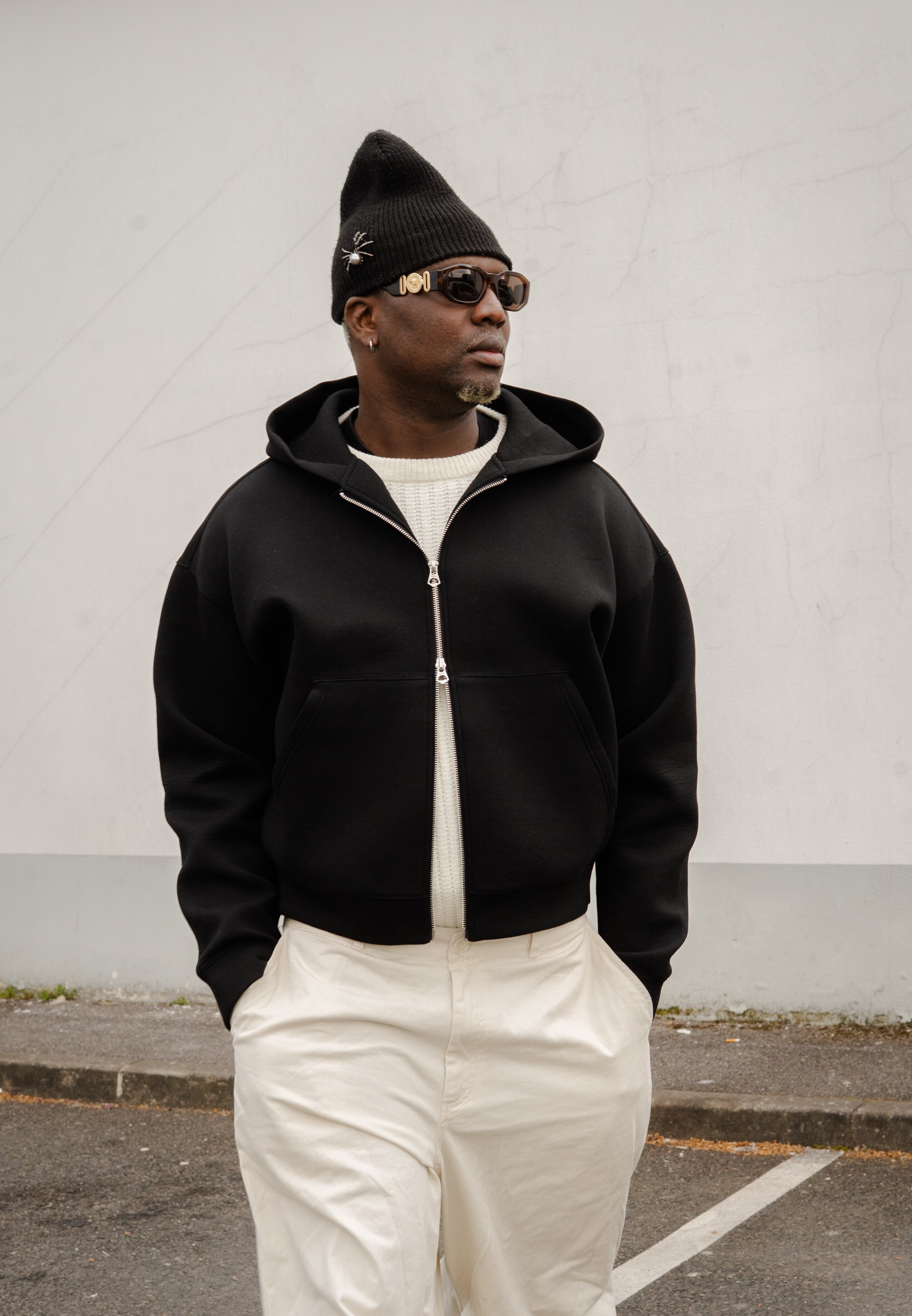 Versace MEDUSA CAPSULE DRIVERS UNISEX - Zip-up sweatshirt - nero+