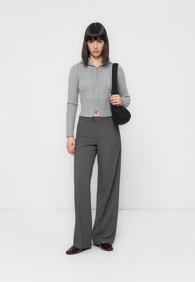 JDY JDYGEGGO Nieuwe Lange Pant JRS Noos Broek, Kat Grijs/Detail